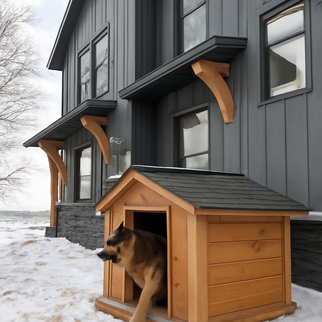 Modern Dog House Designs: From Porch Features to Cold Weather Builds