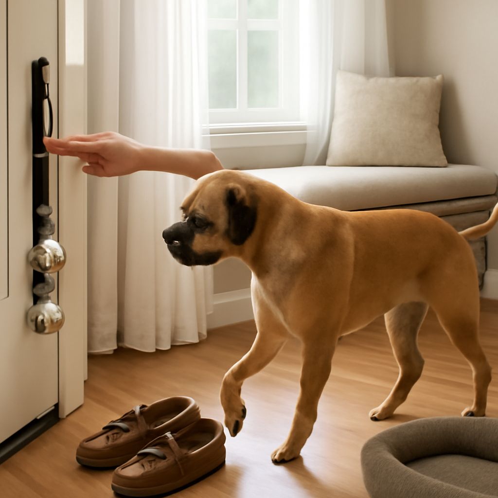 Dog Potty Bell Training, Dog Moccasins, Window Benches, and Pet Furniture Essentials