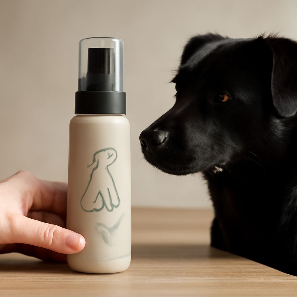 A dark brown dog, essential oils for dog fleas