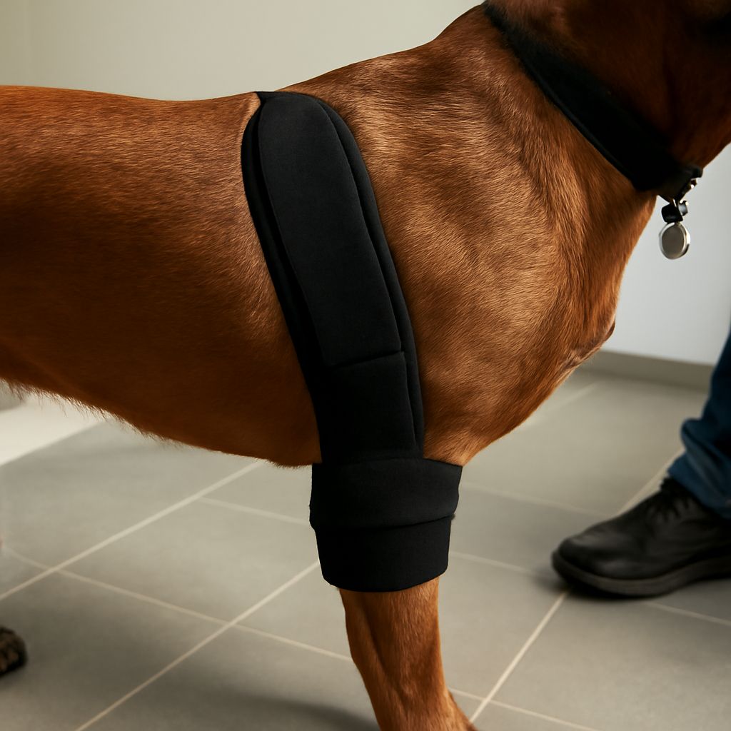 Dog trailer and dog leg sprain recovery