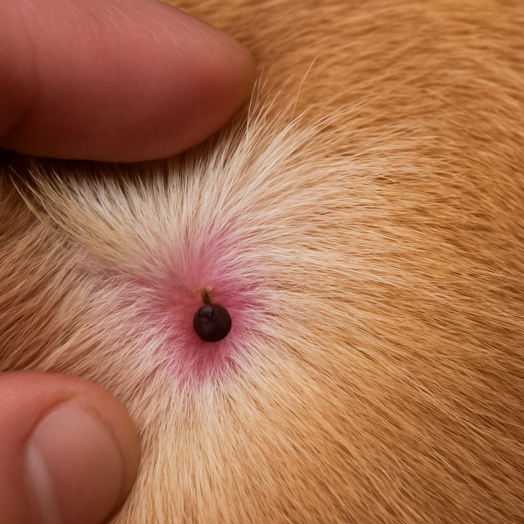 What Does an Embedded Tick Look Like on a Dog?