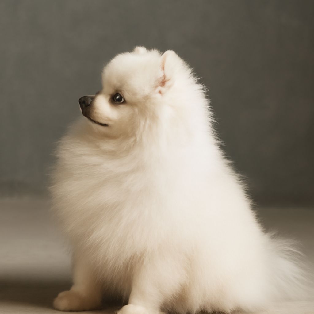 A white fluffy dog among popular white dog breeds
